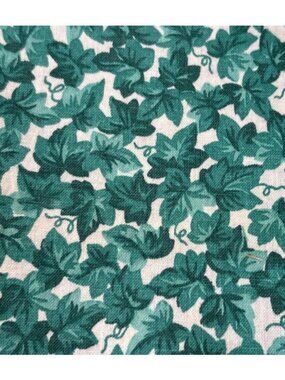 Green Leaf Cotton Fabric 14x42" Quilting Sewing Crafts Material